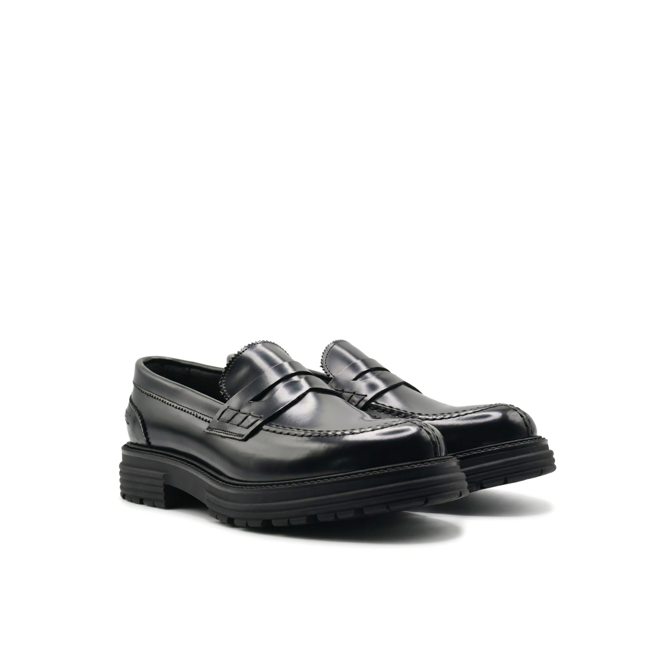 Men's Morris Moccasins with Strap in Genuine Abraded Leather