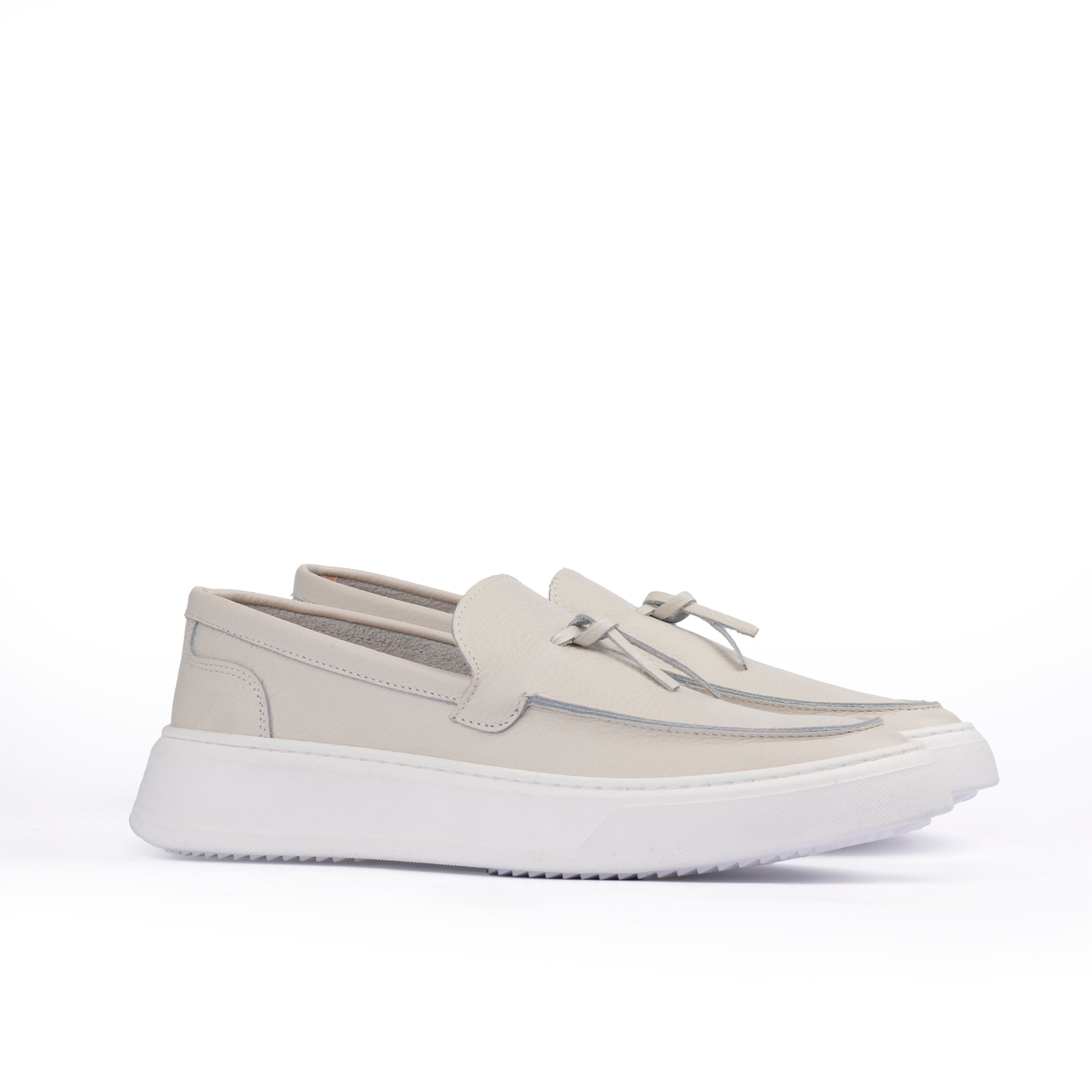 Slink men's slip-on moccasin in bottolato leather