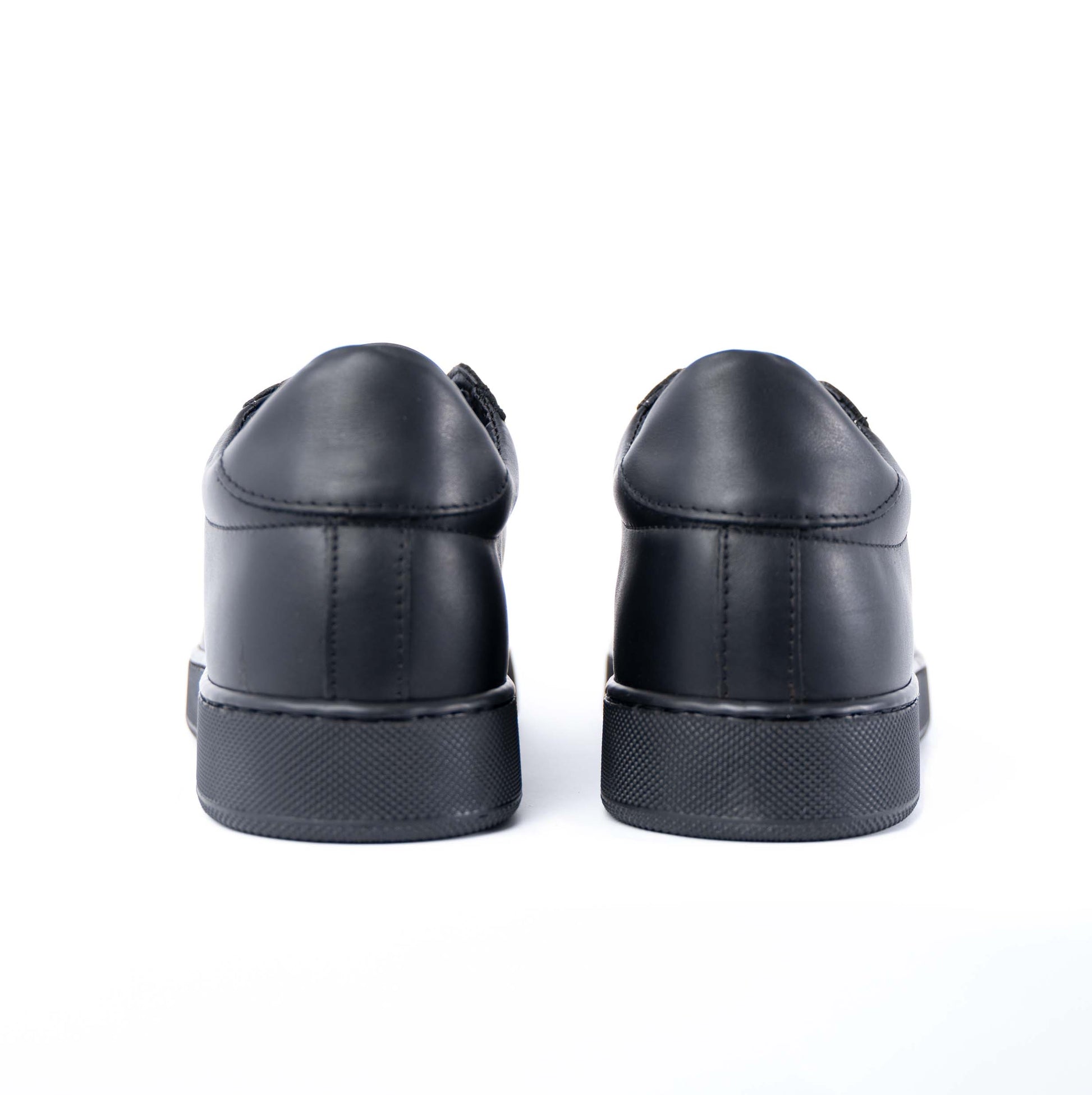 Black Smith Low Sneakers for Men in Genuine Leather